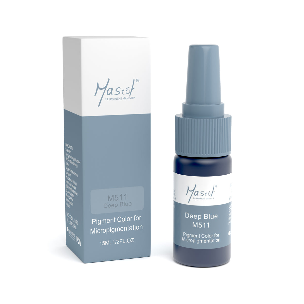 Mastor Deep Blue PMU Pigment – M511 (15 ml)