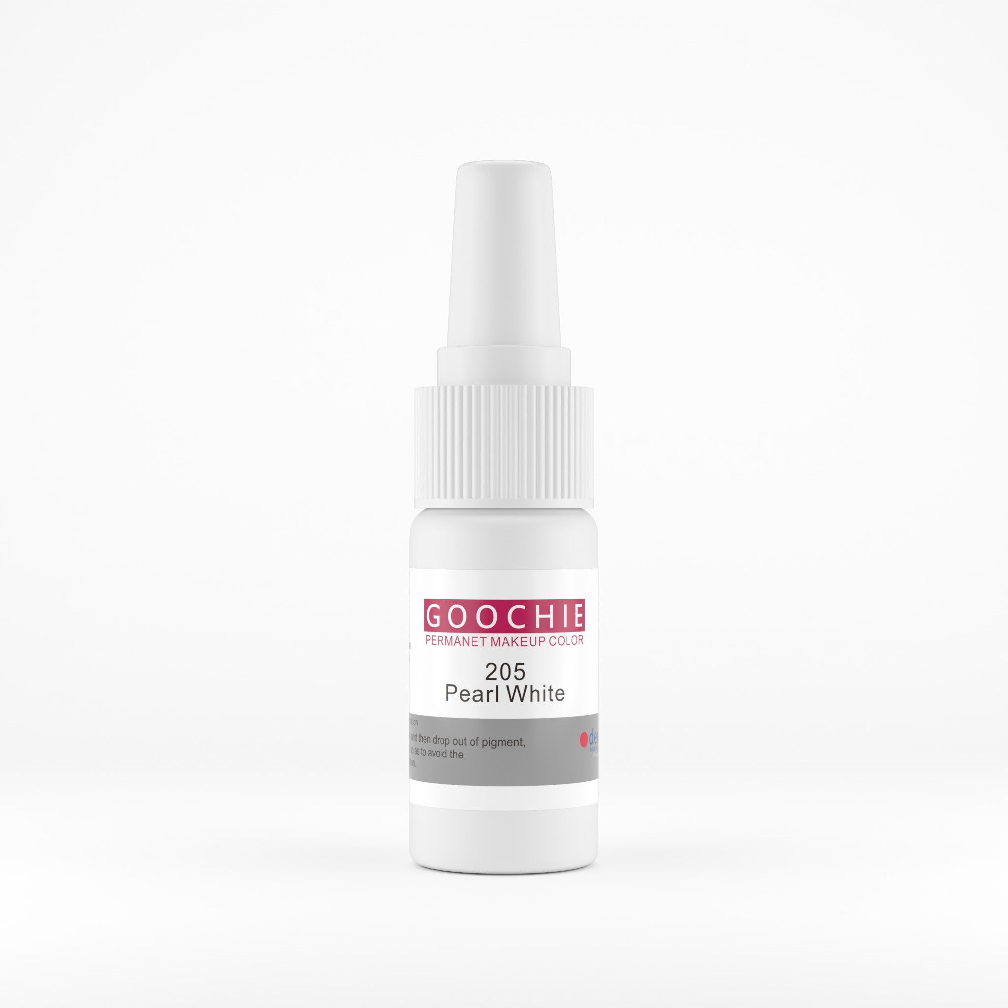 Goochie 205 Pearl White PMU pigment 15 ml bottle