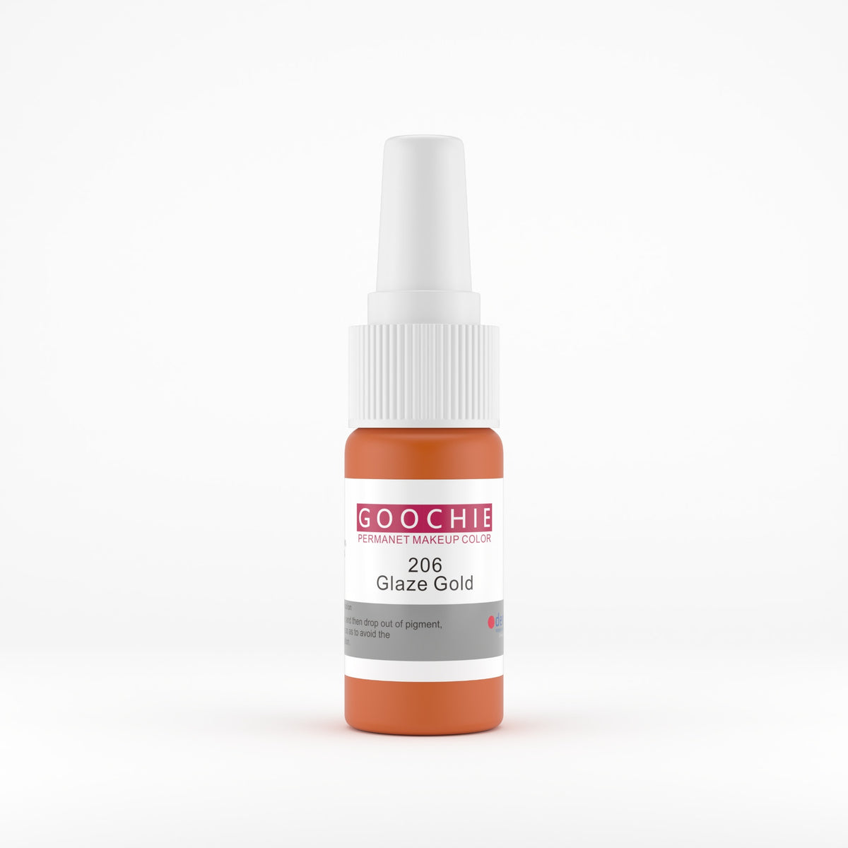 Goochie 206 Glaze Gold permanent makeup pigment bottle 15 ml