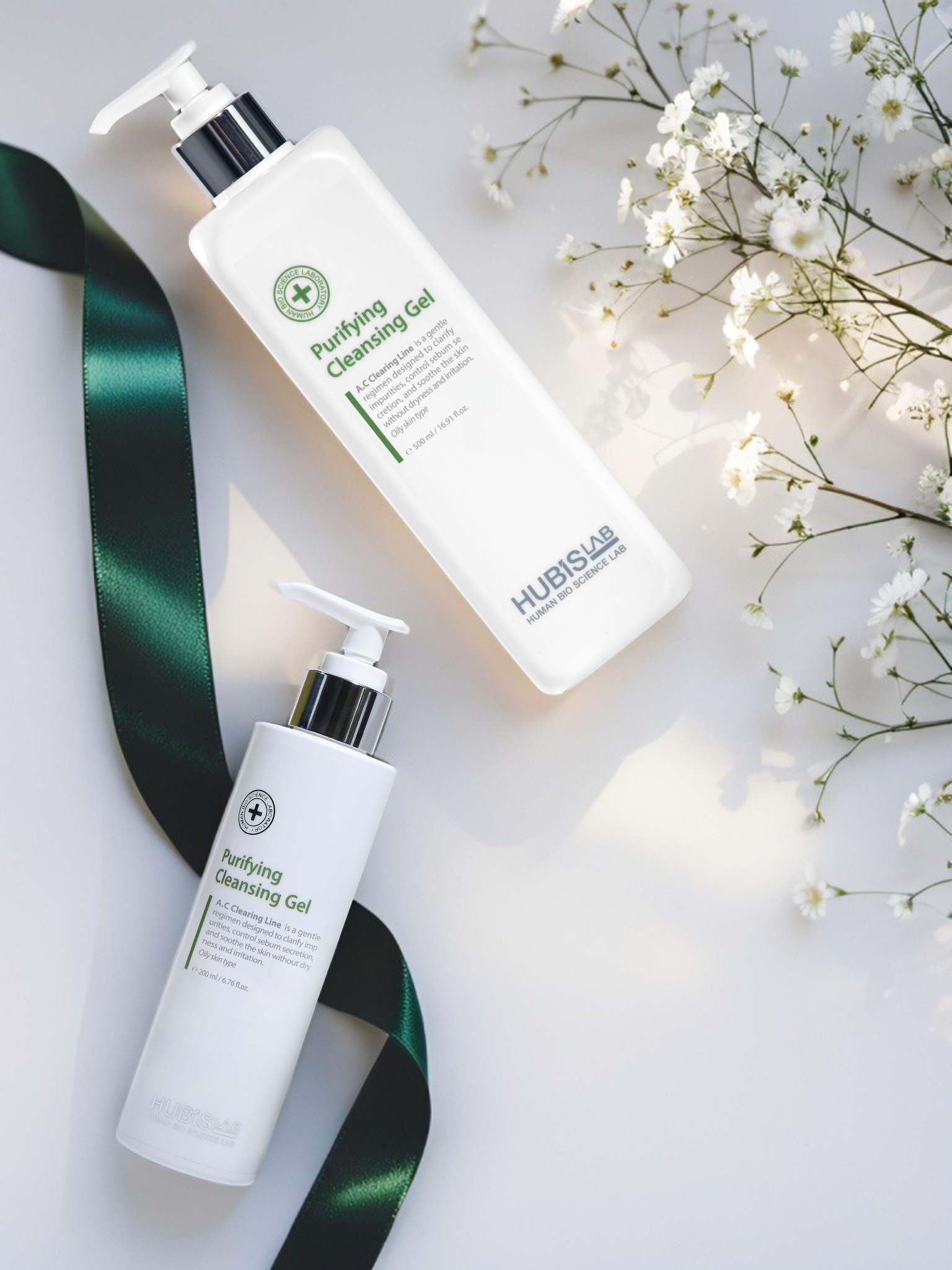 HUBISLAB A.C Clearing Purifying Cleansing Gel 200 ml and 500 ml