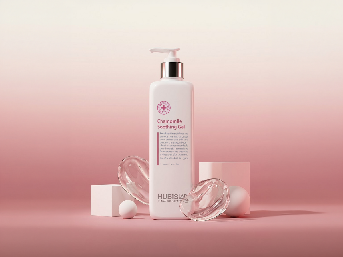HUBISLAB Post Rays Chamomile Soothing Gel 500 ml pink lifestyle