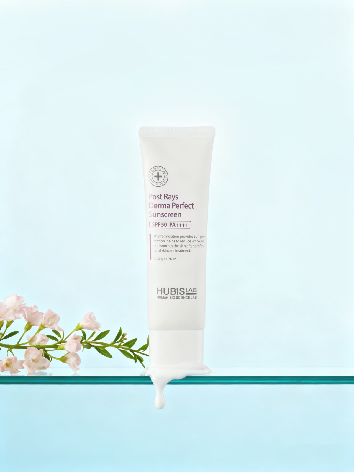 Hubislab Post Rays Derma Perfect Sunscreen 50 g floral product image