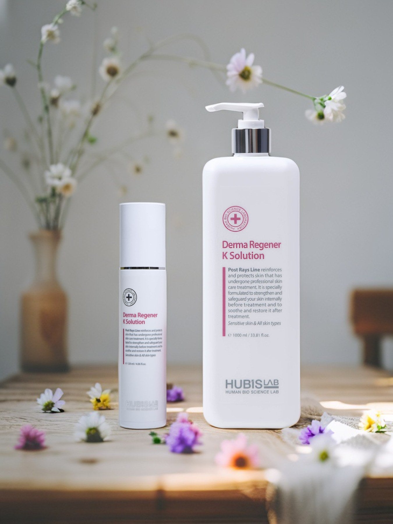 Hubislab Derma Regener K Solution pink skincare lifestyle