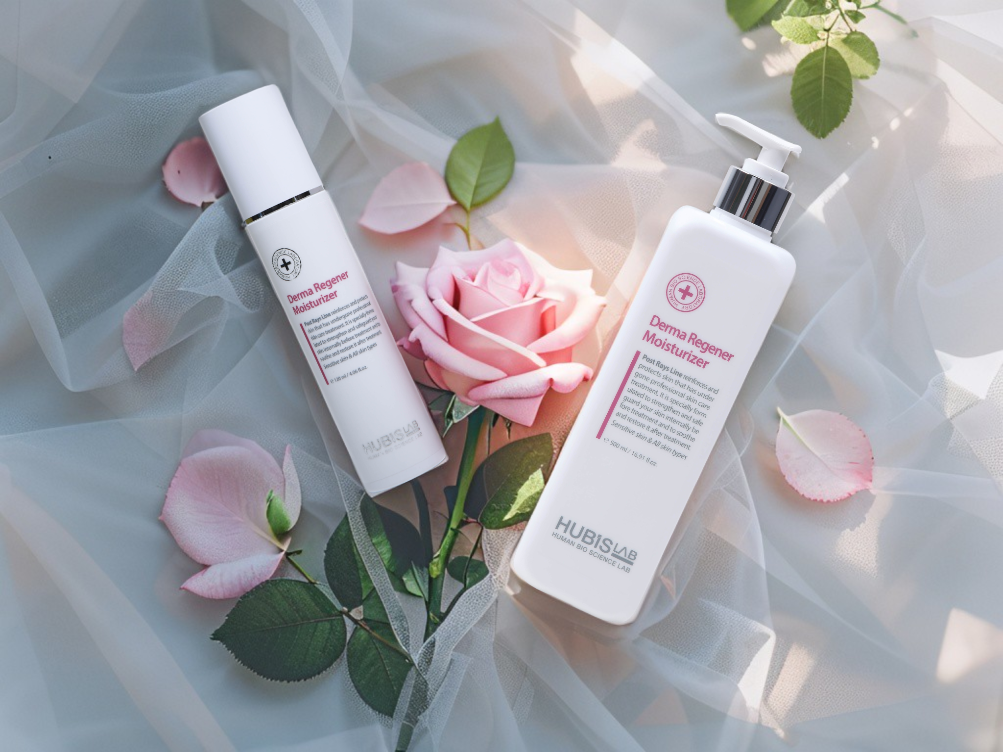 HUBISLAB Post Rays Derma Regener Moisturizer 120 ml and 500 ml