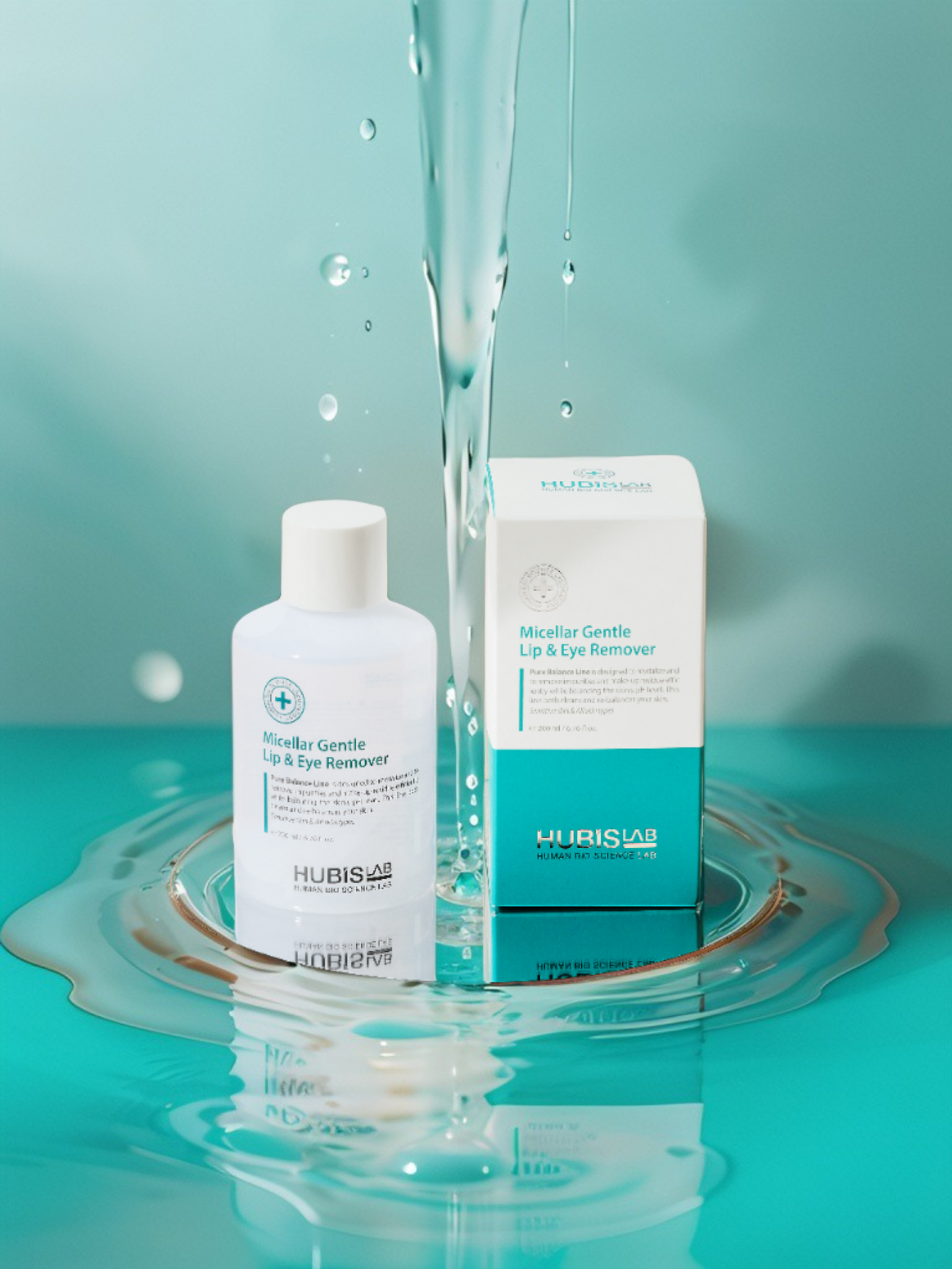 HUBISLAB Pure Balance Micellar Gentle Lip & Eye Remover 200 ml with box