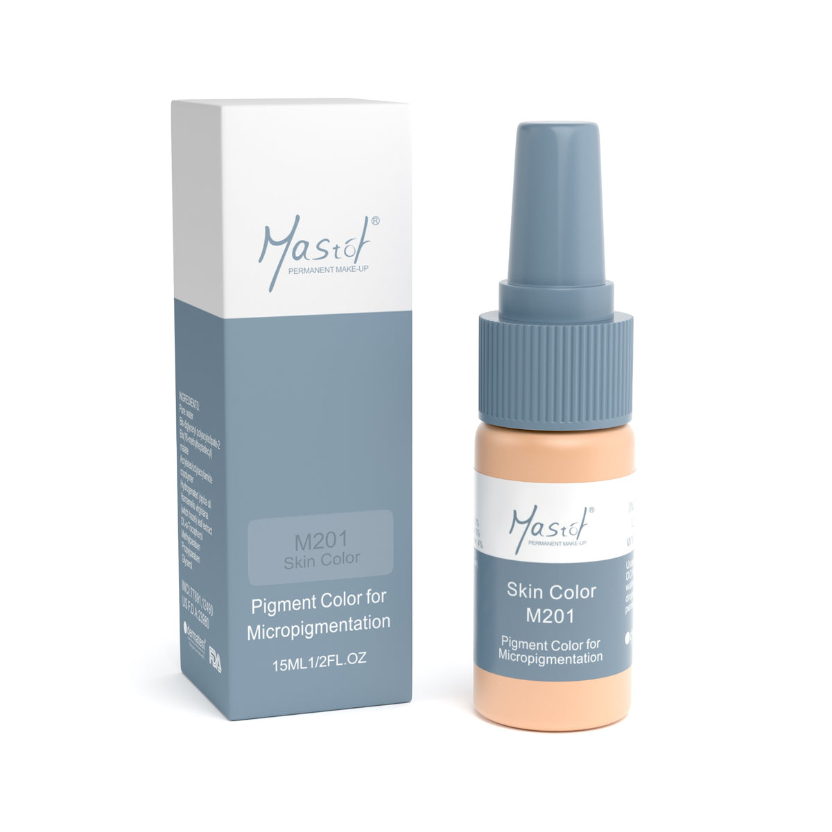 Mastor M201 Skin Color 15 ml PMU pigment and box