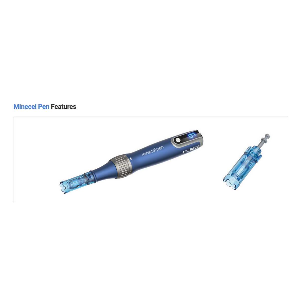 Minecel Pen device and cartridge features